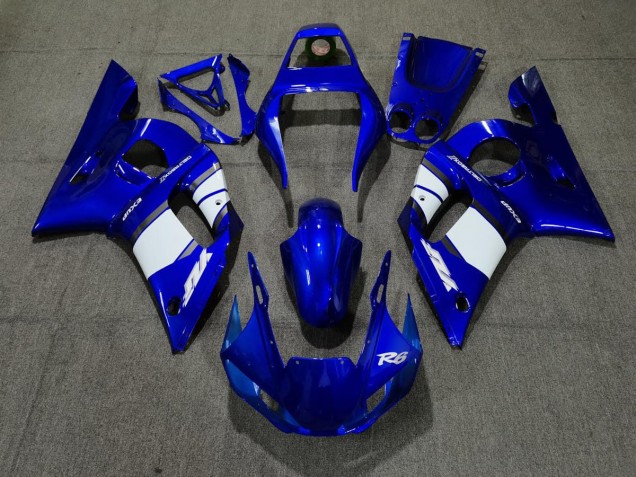 Blauweißes Design 98-02 Yamaha R6 Verkleidung Blauweißes Design 98-02 Yamaha R6 Verkleidung