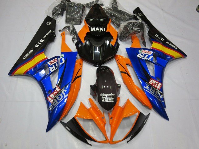 Blauorange 06-07 Yamaha R6 Verkleidung Blauorange 06-07 Yamaha R6 Verkleidung