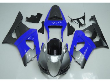 Blausilber & Schwarz 03-04 Suzuki GSXR 1000 Verkleidung