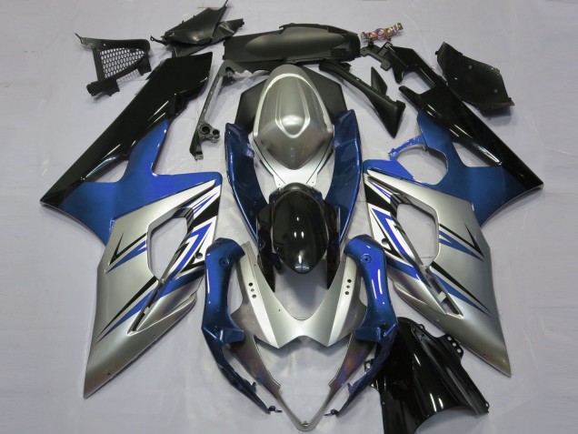 Blausilber & Schwarz 05-06 Suzuki GSXR 1000 Verkleidung Blausilber & Schwarz 05-06 Suzuki GSXR 1000 Verkleidung