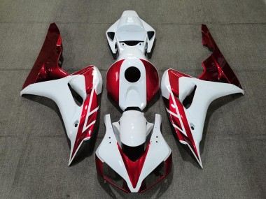 Candy Red & Weiß 06-07 Honda CBR1000RR Verkleidung