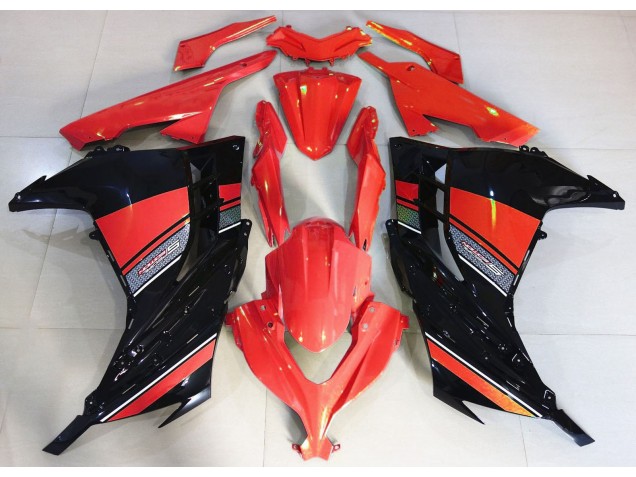 Candy Red & Schwarz 13-18 Kawasaki Ninja 300 Verkleidung Candy Red & Schwarz 13-18 Kawasaki Ninja 300 Verkleidung