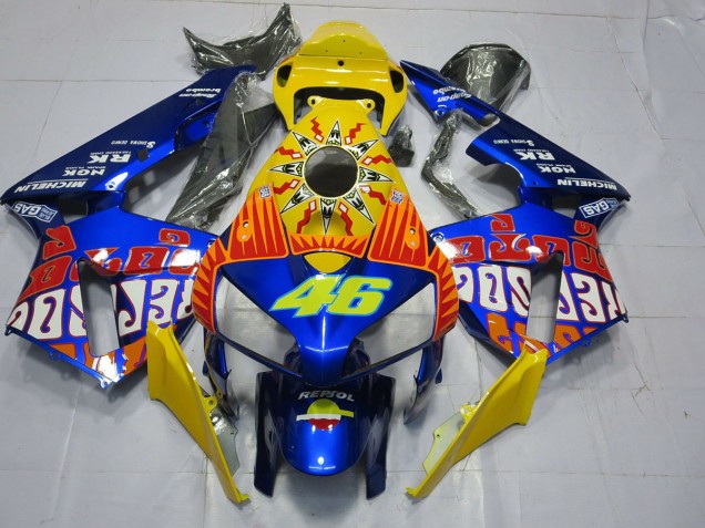 Custom Blau Rossi 05-06 Honda CBR600RR Verkleidung Custom Blau Rossi 05-06 Honda CBR600RR Verkleidung