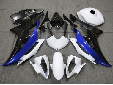 Custom Blau Schwarz & Weiß 08-16 Yamaha R6 Verkleidung