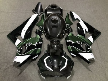 Custom Grün Carbonfaser Bull 13-23 Honda CBR600RR Verkleidung