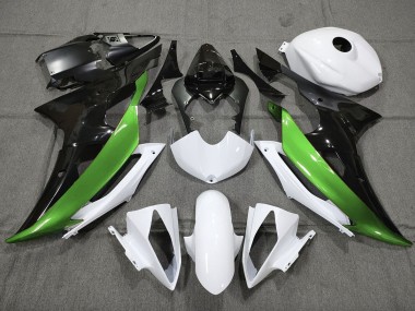 Custom Grün Schwarz & Weiß 08-16 Yamaha R6 Verkleidung