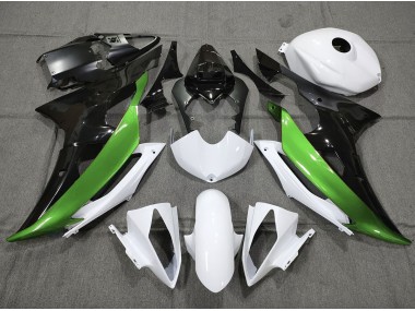 Custom Grün Schwarz & Weiß 08-16 Yamaha R6 Verkleidung