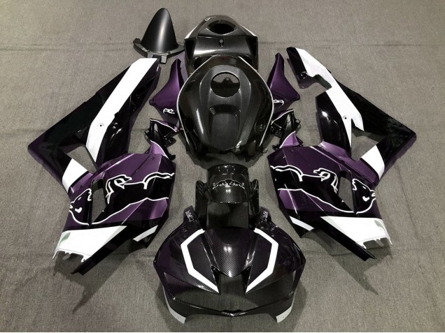 Custom Lila Carbonfaser Bull 13-23 Honda CBR600RR Verkleidung Custom Lila Carbonfaser Bull 13-23 Honda CBR600RR Verkleidung