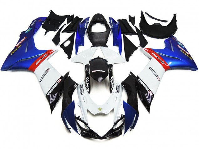 Custom Logos Mit Blau & Rot 11-24 Suzuki GSXR 600-750 Verkleidung Custom Logos Mit Blau & Rot 11-24 Suzuki GSXR 600-750 Verkleidung