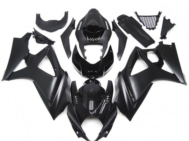 Custom Matt Schwarz Slick 07-08 Suzuki GSXR 1000 Verkleidung Custom Matt Schwarz Slick 07-08 Suzuki GSXR 1000 Verkleidung