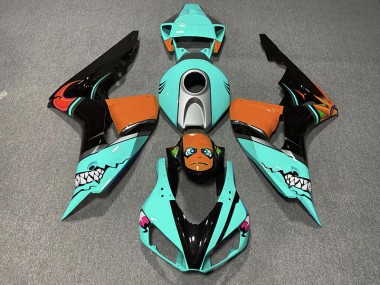 Cyanfarbener Hai 06-07 Honda CBR1000RR Verkleidung