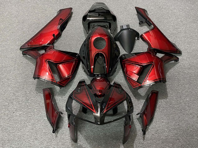 Dunkelbonbonrot 05-06 Honda CBR600RR Verkleidung Dunkelbonbonrot 05-06 Honda CBR600RR Verkleidung