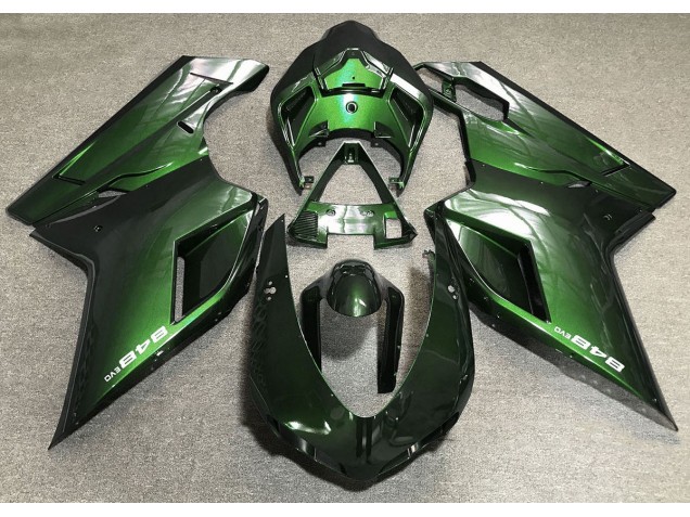 Dunkelgrün 07-14 Ducati 848 1098 1198 Verkleidung