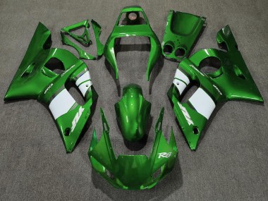 Dunkelgrün & Weiß 98-02 Yamaha R6 Verkleidung