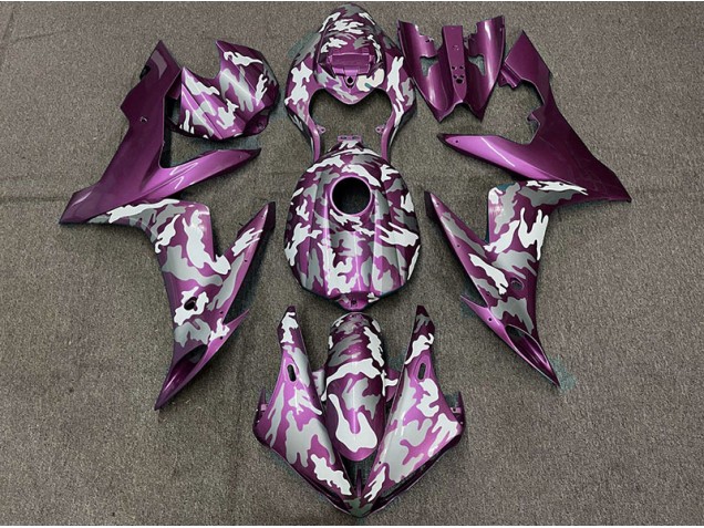 Dunkelmagenta Tarnung 04-06 Yamaha R1 Verkleidung Dunkelmagenta Tarnung 04-06 Yamaha R1 Verkleidung