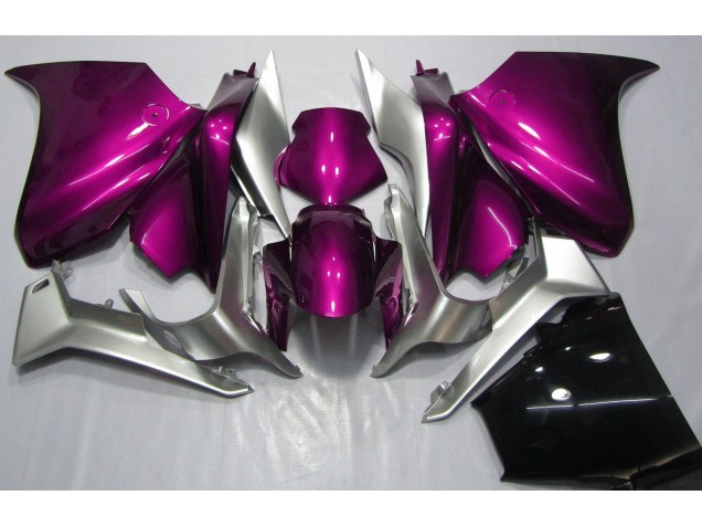 Dunkelpink & Silber 10-13 Honda VFR1200 Verkleidung