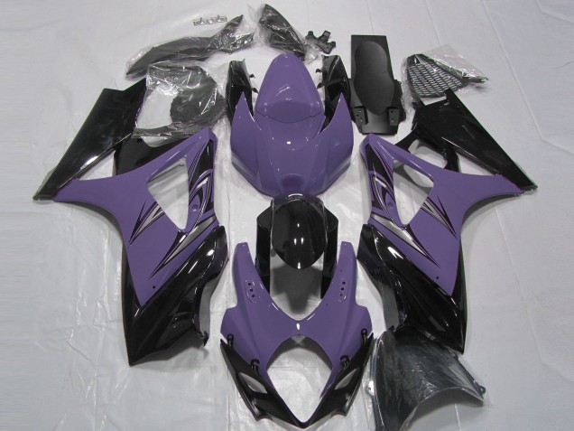 Dunkelviolett & Schwarz 07-08 Suzuki GSXR 1000 Verkleidung Dunkelviolett & Schwarz 07-08 Suzuki GSXR 1000 Verkleidung
