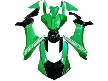 Eidechsengrün & Schwarz 15-19 Yamaha R1 Verkleidung