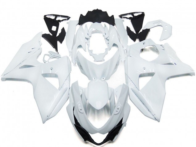 Einfarbig Glänzend Weiß 09-16 Suzuki GSXR 1000 Verkleidung Einfarbig Glänzend Weiß 09-16 Suzuki GSXR 1000 Verkleidung