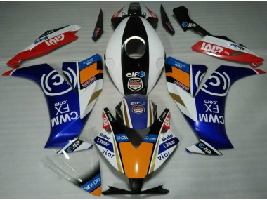 Elf Blau & Orange 12-16 Honda CBR1000RR Verkleidung