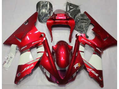 Feuerrot & Weiß 00-01 Yamaha R1 Verkleidung