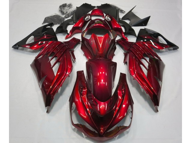 Feuerrot Glänzend 12-21 Kawasaki ZX14R Verkleidung Feuerrot Glänzend 12-21 Kawasaki ZX14R Verkleidung