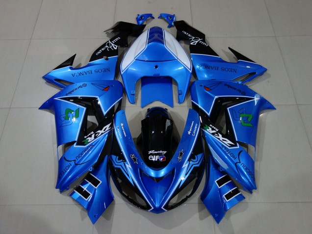 Flüssigblau & Logos 06-07 Kawasaki ZX10R Verkleidung Flüssigblau & Logos 06-07 Kawasaki ZX10R Verkleidung
