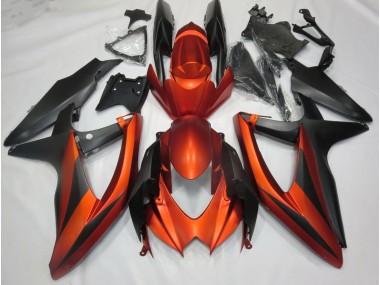 Gebranntes Matt Orange 08-10 Suzuki GSXR 600-750 Verkleidung