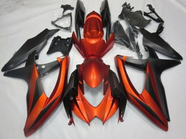 Gebranntes Matt Orange 08-10 Suzuki GSXR 600-750 Verkleidung