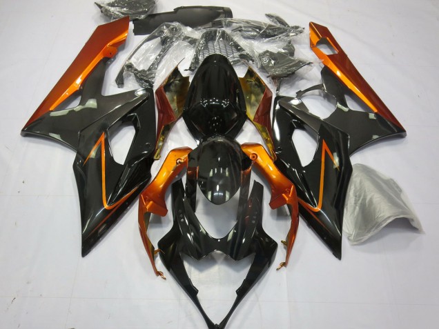 Gebranntes Orange & Schwarz 05-06 Suzuki GSXR 1000 Verkleidung Gebranntes Orange & Schwarz 05-06 Suzuki GSXR 1000 Verkleidung