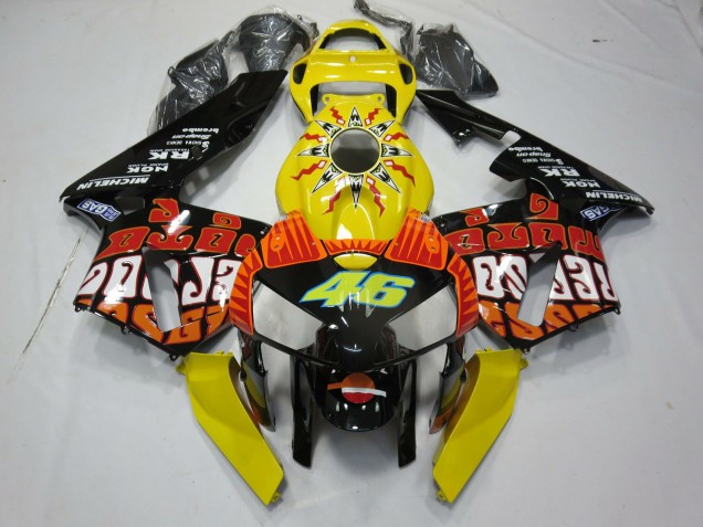 Gelb Rossi 05-06 Honda CBR600RR Verkleidung Gelb Rossi 05-06 Honda CBR600RR Verkleidung
