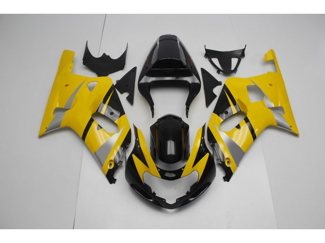 Gelb & Schwarz 01-03 Suzuki GSXR 600-750 Verkleidung Gelb & Schwarz 01-03 Suzuki GSXR 600-750 Verkleidung