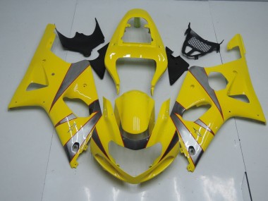 Gelb & Silber 00-02 Suzuki GSXR 1000 Verkleidung
