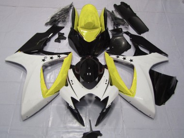 Gelber Stern 06-07 Suzuki GSXR 600-750 Verkleidung