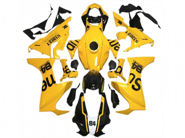 Gelber Street Flava 17-23 Honda CBR1000RR Verkleidung Gelber Street Flava 17-23 Honda CBR1000RR Verkleidung