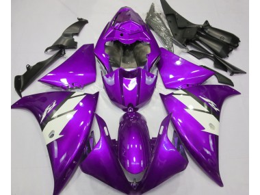 Glanz Lila & Weiß 12-14 Yamaha R1 Verkleidung
