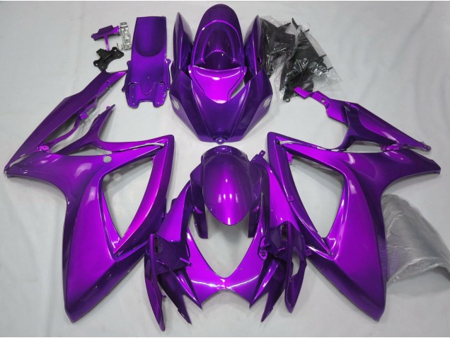Glanz Lila Schlicht 06-07 Suzuki GSXR 600-750 Verkleidung Glanz Lila Schlicht 06-07 Suzuki GSXR 600-750 Verkleidung