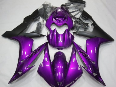 Glanz Lila & Schwarz 04-06 Yamaha R1 Verkleidung