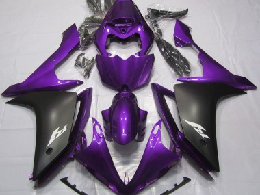 Glanz Lila & Schwarz 07-08 Yamaha R1 Verkleidung