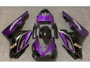 Glanz Lila & Schwarz 09-12 Triumph Daytona 675 Verkleidung