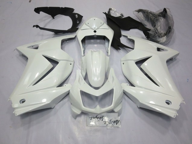 Glänzend Weiß 08-12 Kawasaki Ninja 250 Verkleidung Glänzend Weiß 08-12 Kawasaki Ninja 250 Verkleidung