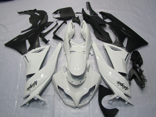 Glänzend Weiß 09-12 Kawasaki ZX6R Verkleidung Glänzend Weiß 09-12 Kawasaki ZX6R Verkleidung