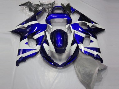 Glänzend Blau & Weiß 00-02 Suzuki GSXR 1000 Verkleidung