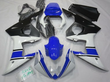 Glänzend Weiß & Blau 03-04 Yamaha R6 Verkleidung