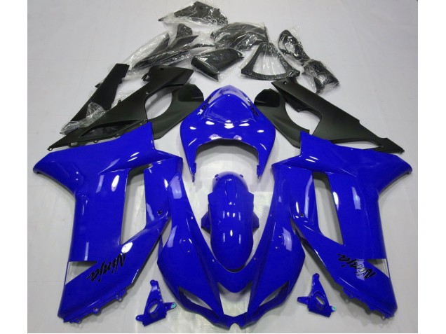 Glänzend Blau 07-08 Kawasaki ZX6R Verkleidung Glänzend Blau 07-08 Kawasaki ZX6R Verkleidung