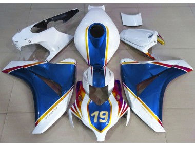 Glänzend Blau & Weiß 08-11 Honda CBR1000RR Verkleidung