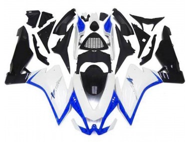 Glänzend Weiß & Blau 10-15 Aprilia RSV4 1000 Verkleidung