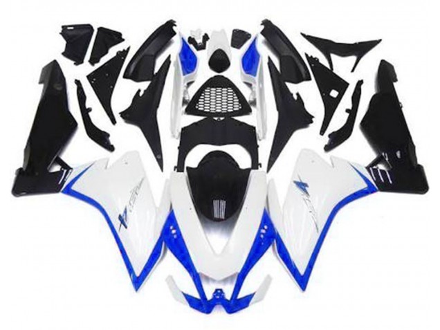 Glänzend Weiß & Blau 10-15 Aprilia RSV4 1000 Verkleidung Glänzend Weiß & Blau 10-15 Aprilia RSV4 1000 Verkleidung