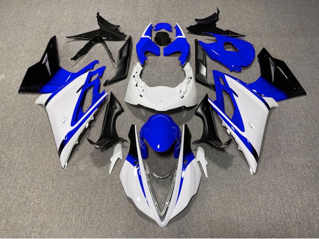 Glänzend Weiß & Blau 13-16 Triumph Daytona 675 Verkleidung Glänzend Weiß & Blau 13-16 Triumph Daytona 675 Verkleidung