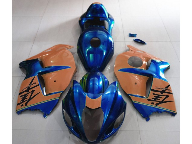 Glänzend Blau & Braun 97-07 Suzuki GSXR 1300 Verkleidung Glänzend Blau & Braun 97-07 Suzuki GSXR 1300 Verkleidung